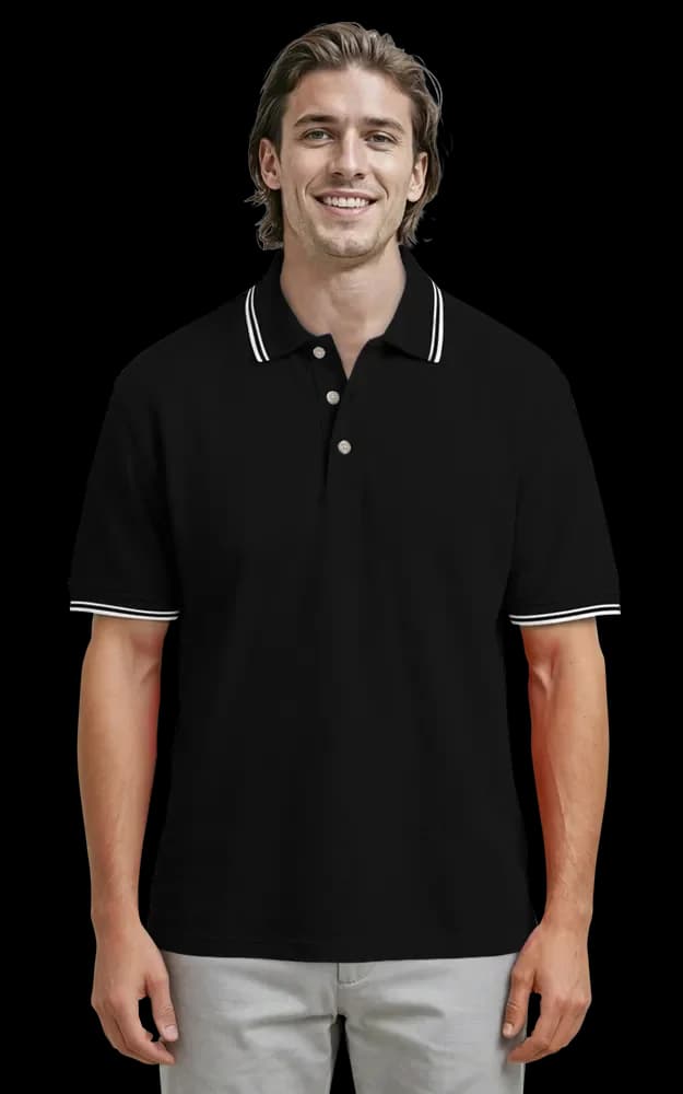 Blue Generation Men's Superblend Tipped Polo