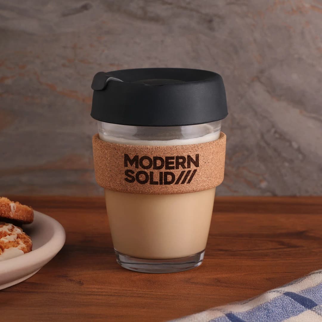 Madera 11.8 oz Glass and Cork To Go Tumbler