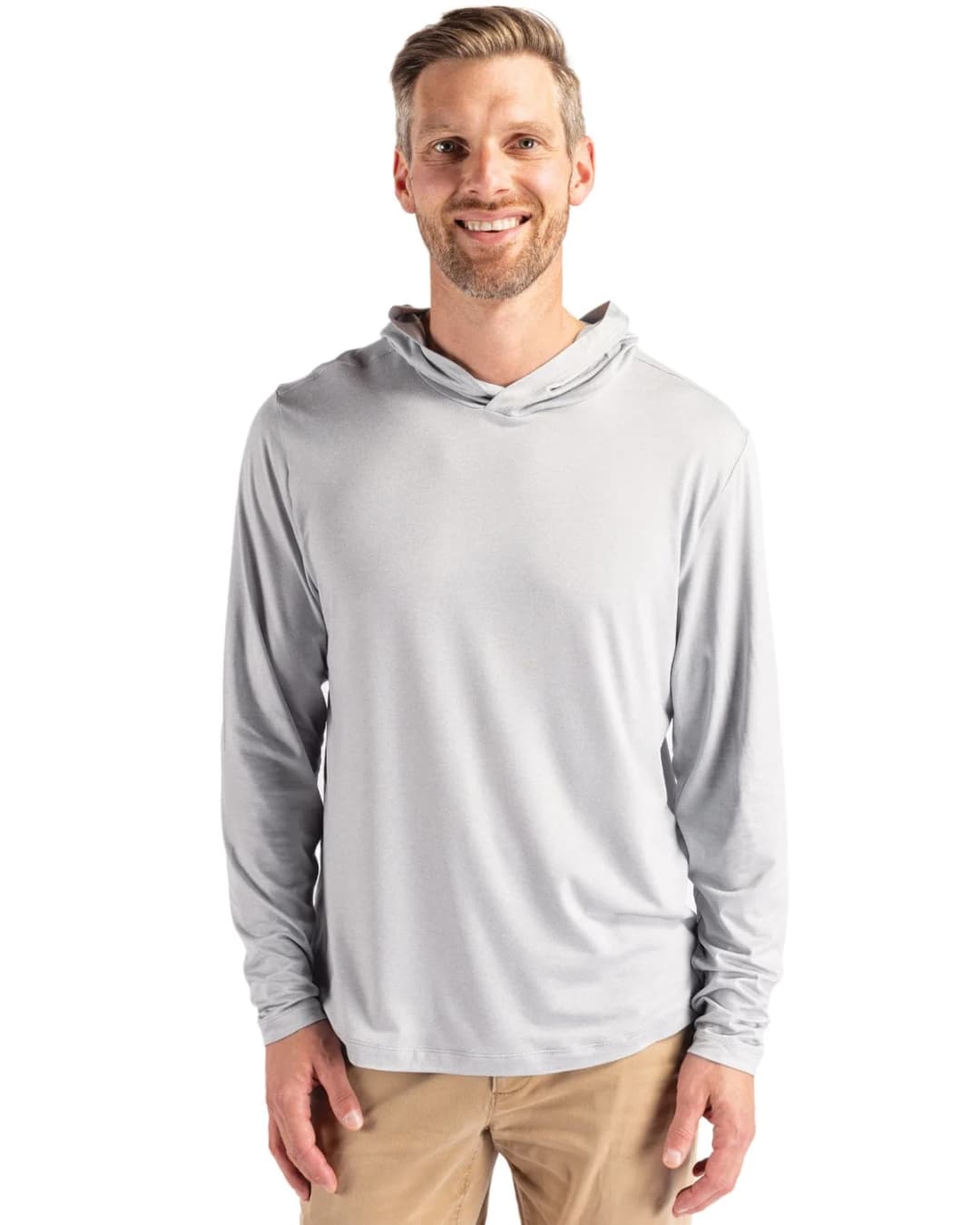 Cutter & Buck Coastline Epic Comfort Eco Recycled Mens Hooded Shirt