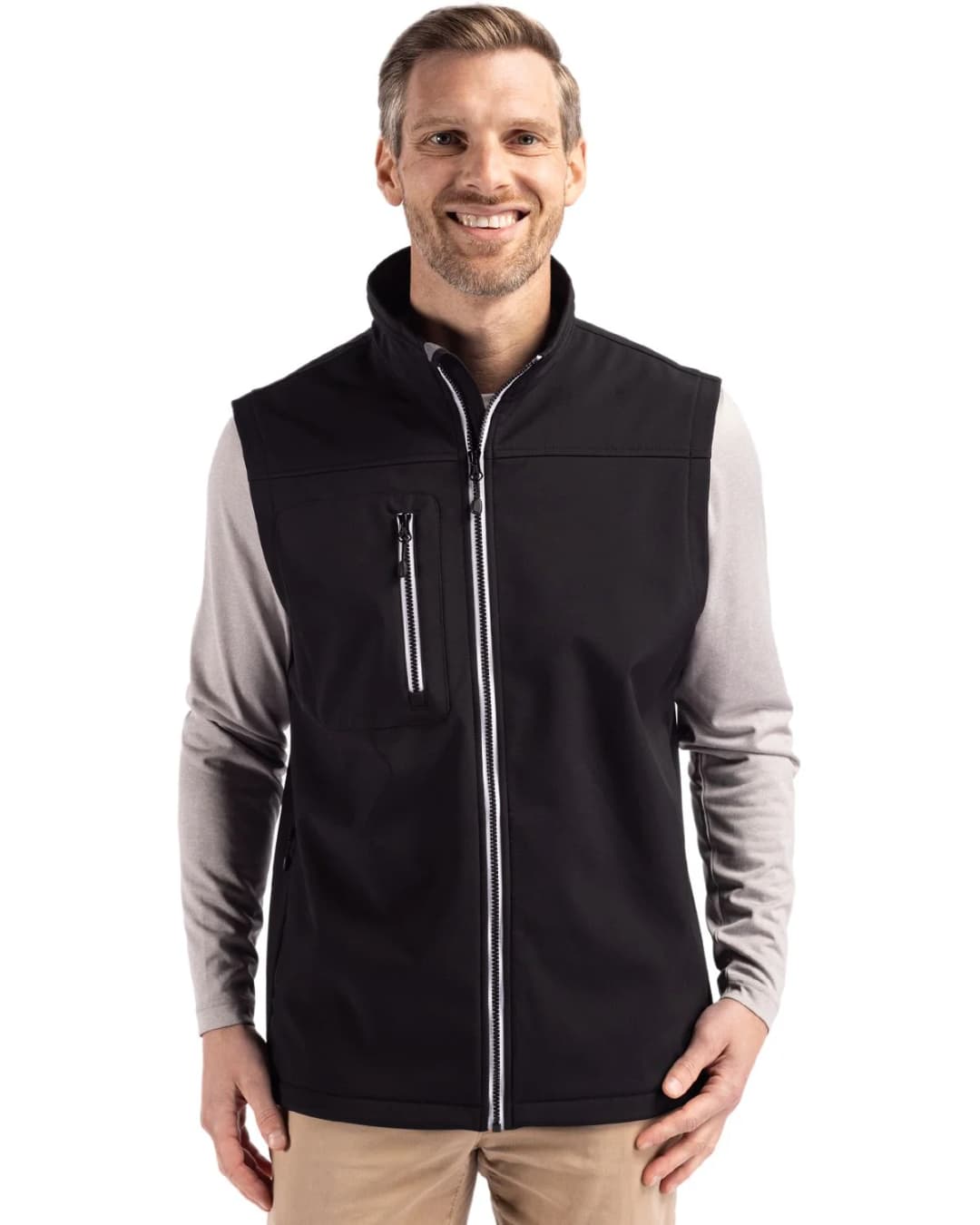 Clique Telemark Recycled Stretch Softshell Mens Full Zip Vest