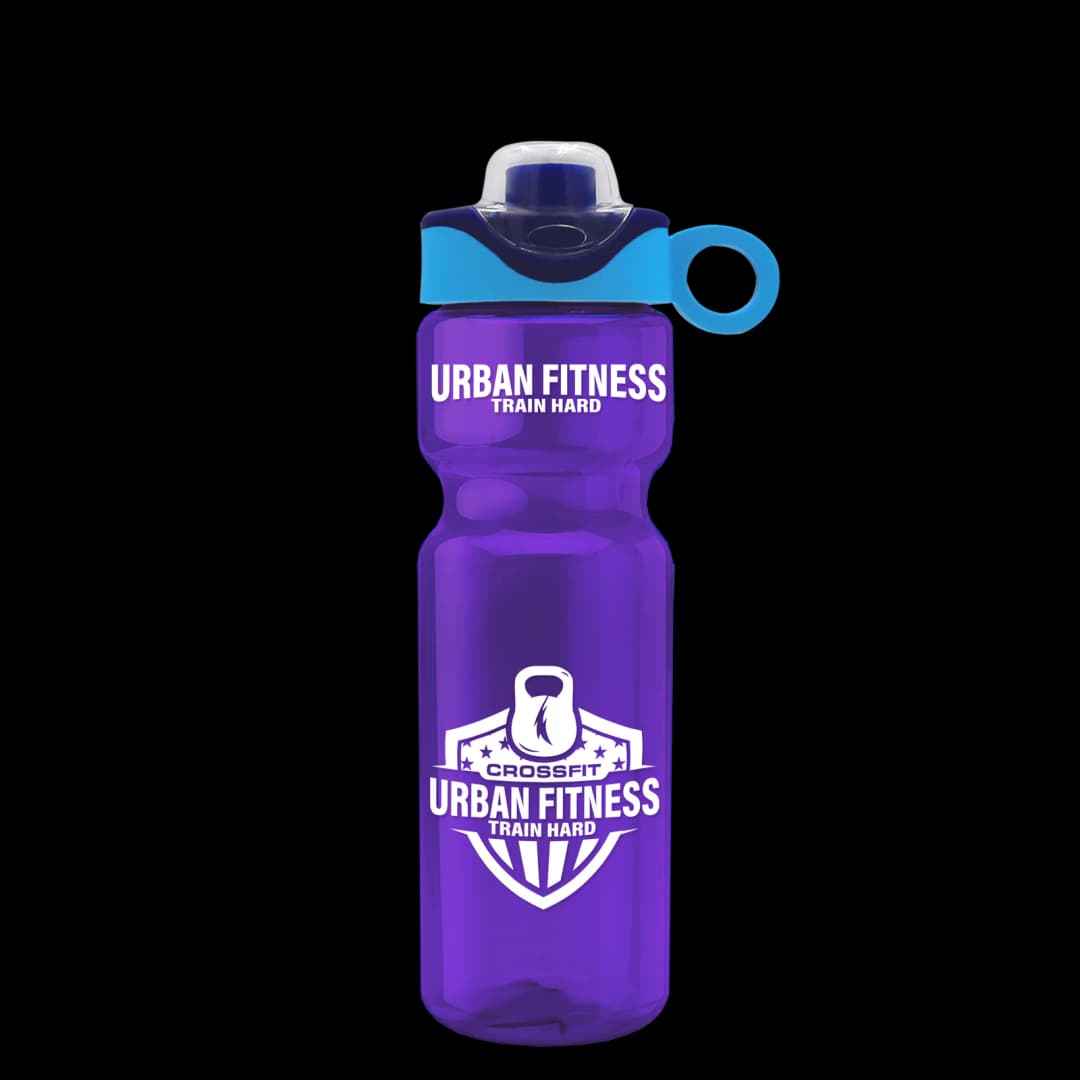 Champ Bottle with Two-Tone Drink-Thru Lid with Silicone Loop - 28 oz.