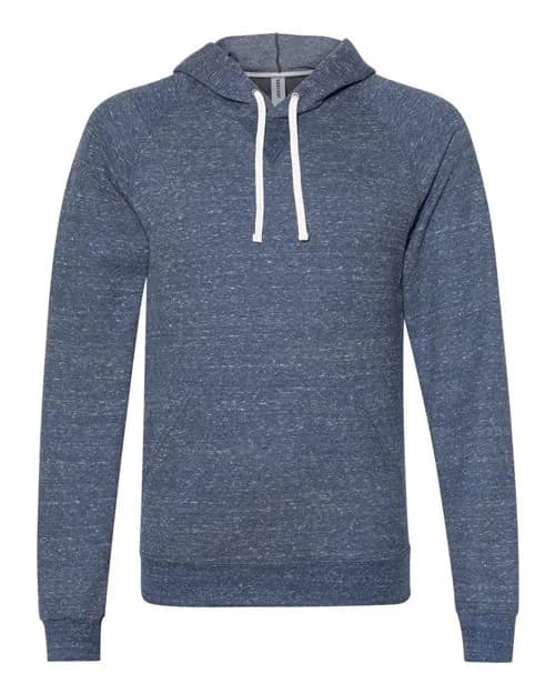 JERZEES Unisex Snow Heather French Terry Raglan Hooded Sweatshirt