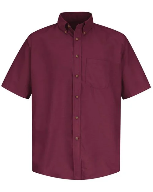 Red Kap Men's Tall Poplin Short Sleeve Dress Shirt