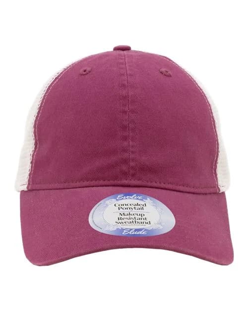 Infinity Her Women's Peached Twill Mesh Back Cap