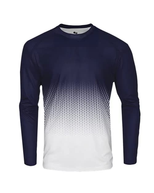 Badger Youth Hex 2.0 Long Sleeve T-Shirt