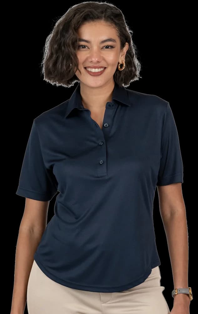 Blue Generation Ladies' Bonded Collar Dress Polo