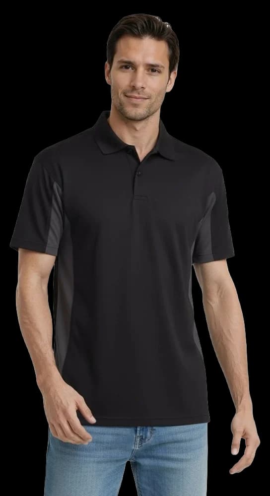 Blue Generation Men's Snag Resist Colorblock Polo