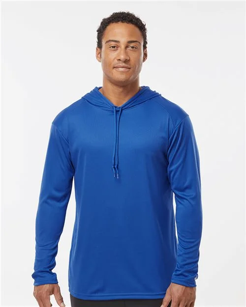 Badger Unisex B-Core Hooded Long Sleeve T-Shirt