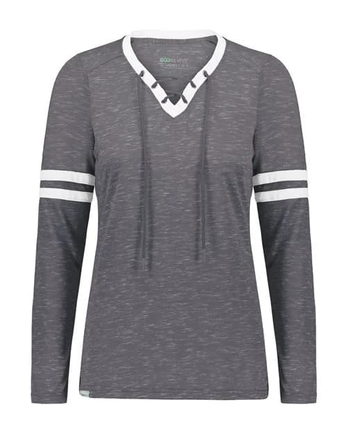 Holloway Women's Eco Revive™ Monterey Long Sleeve V-Neck T-Shirt