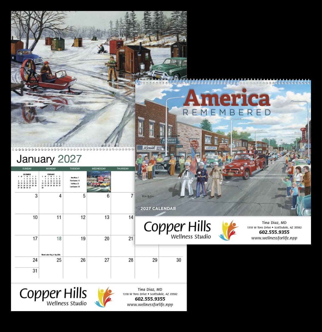 America Remembered Appointment Calendar - Spiral