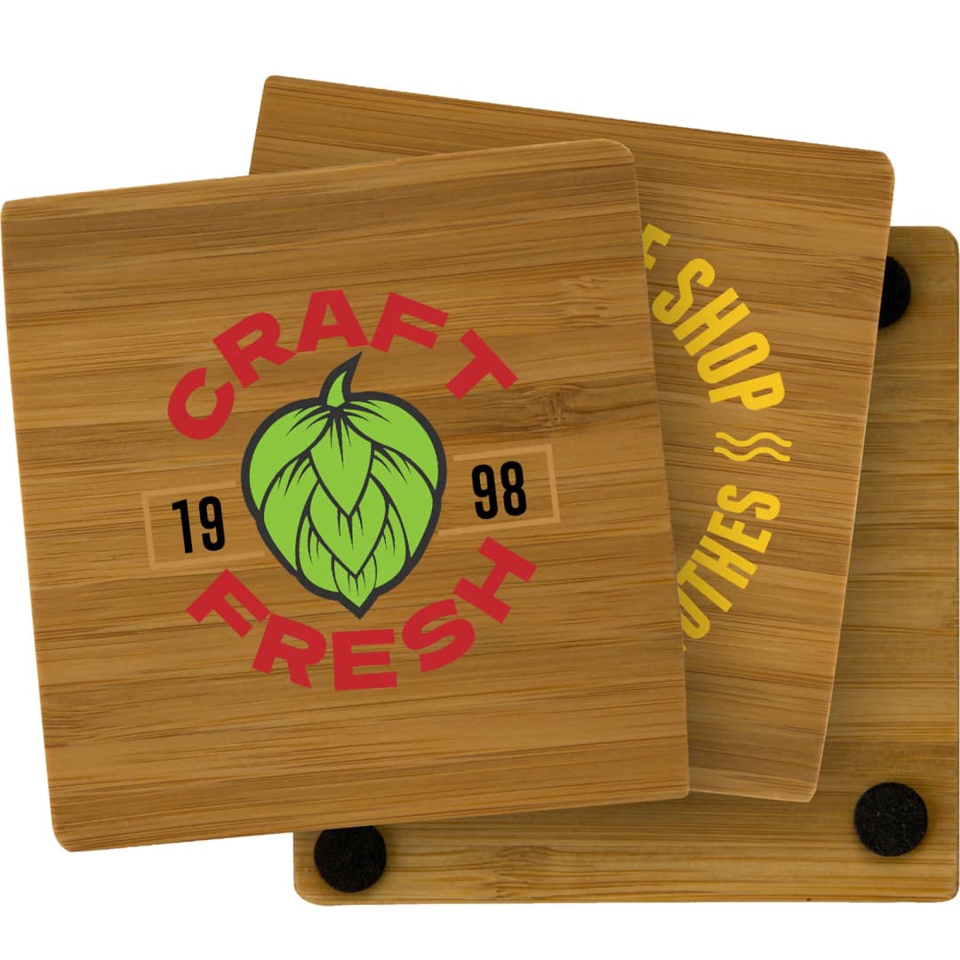Bamboo Coasters: Single Square