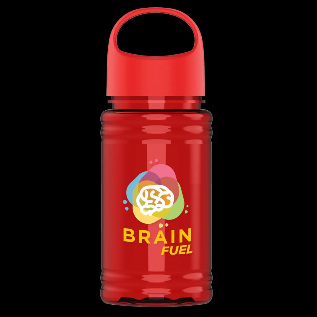 Mini RPET Bottle with Oval Crest Lid - 16 oz.