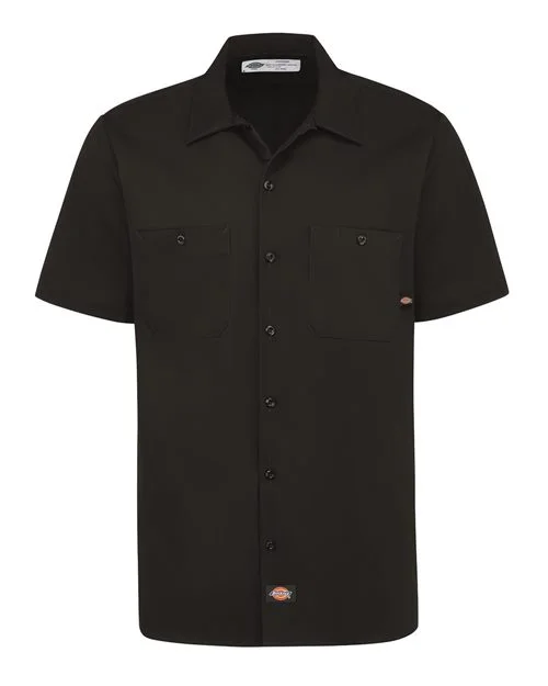 Dickies Men's Industrial Short Sleeve Cotton Work Shirt