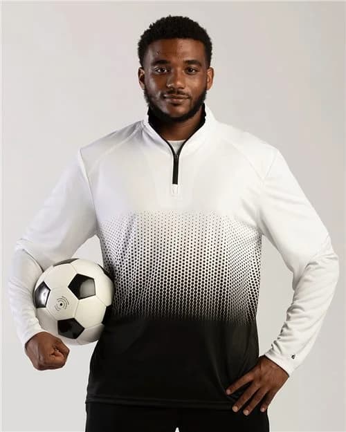 Badger Men's Hex 2.0 Quarter-Zip Pullover