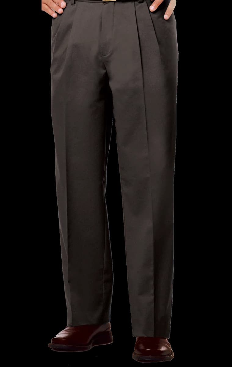 Blue Generation Men's Scotchgard Twill Pleated Front Pant