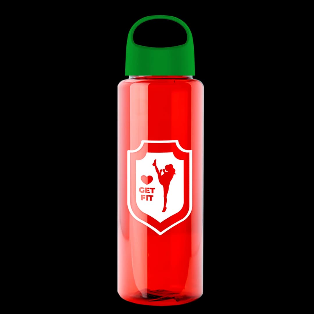 Slim Fit RPET Bottle with Oval Crest Lid - 32 oz.