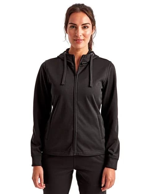TriDri Women's Spun Dyed Full-Zip Hooded Sweatshirt