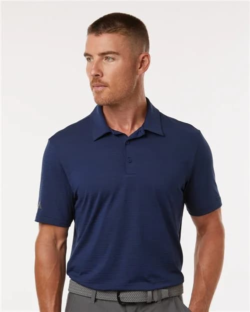 Adidas Men's Textured Stripe Polo