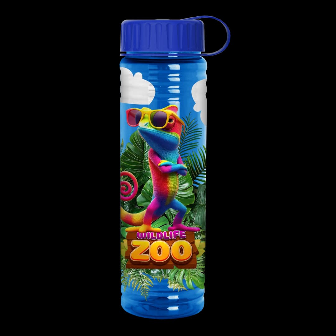 Slim Fit Bottle with Tethered Lid - 24 oz.