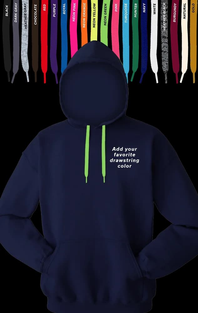 Blue Generation Custom Drawstring Pullover Hoodie