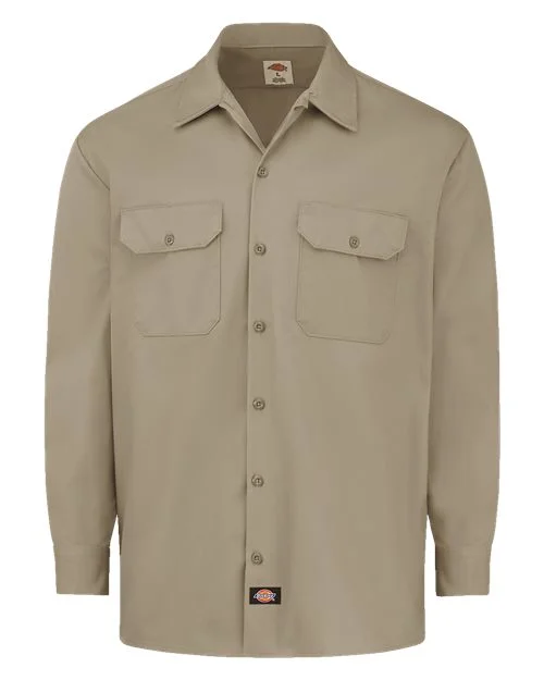 Dickies Men's Heavyweight Cotton Long Sleeve Shirt