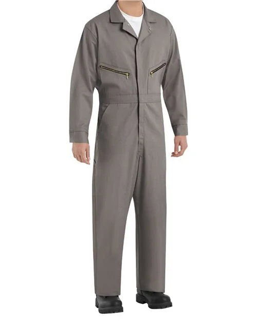 Red Kap Men's Extended Sizes Zip-Front Cotton Coverall