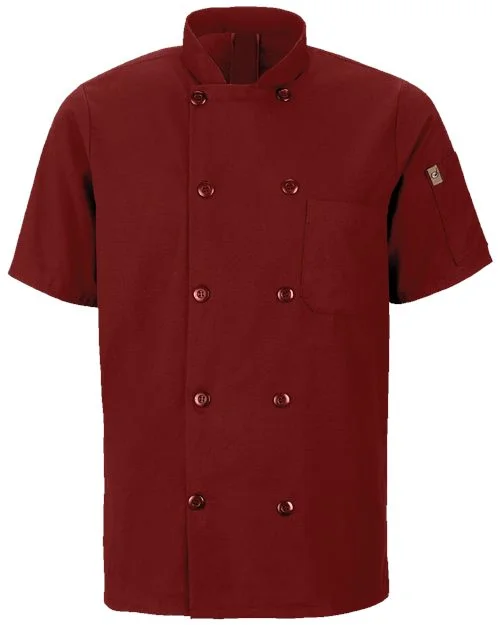 Chef Designs Mimix™ Short Sleeve Chef Coat with OilBlok