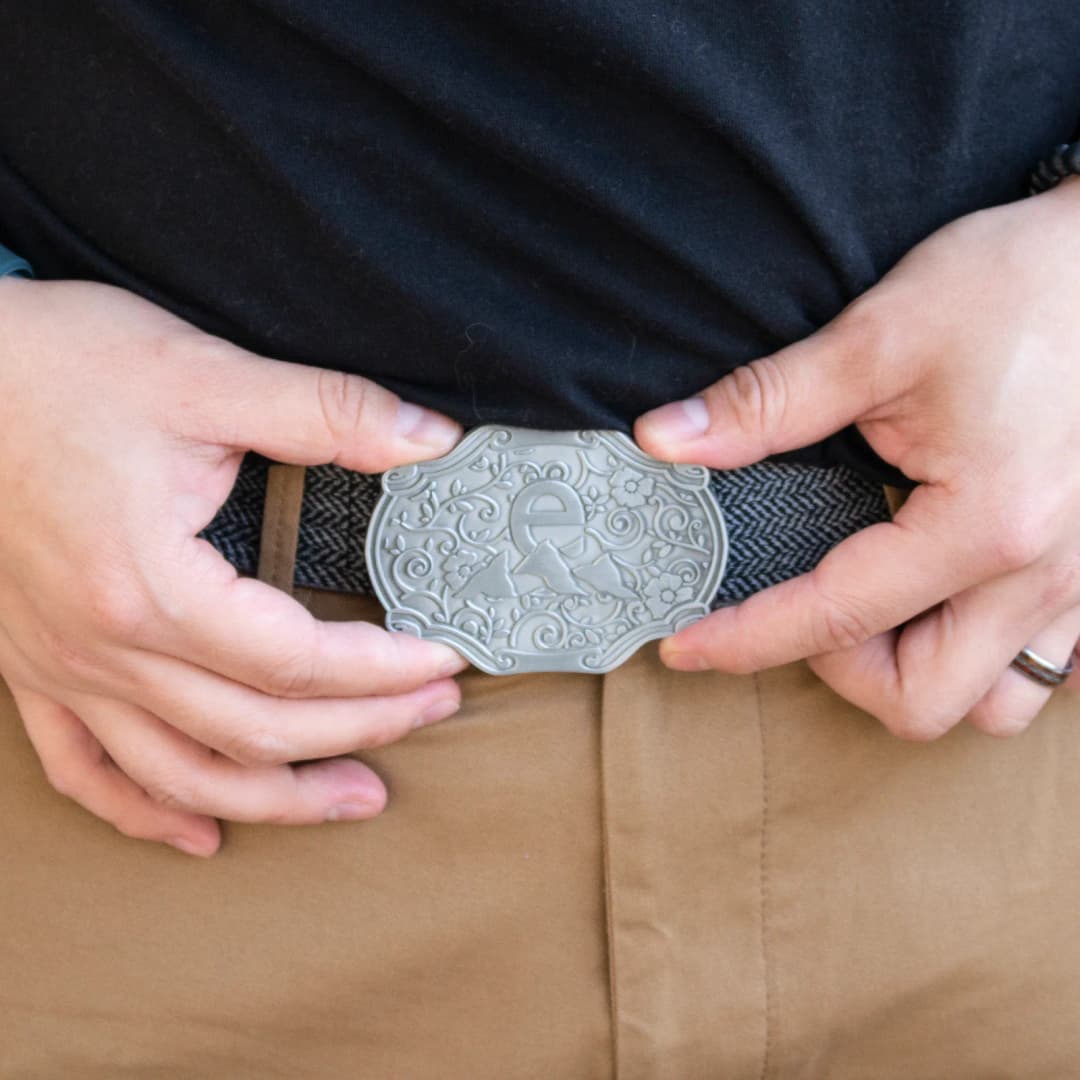 Belt Buckles: 3-1/2" W X 2-1/2" H