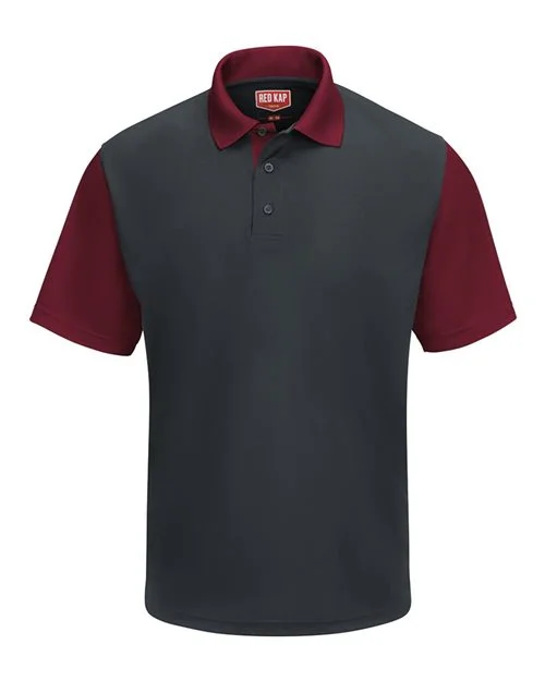 Red Kap Men's Performance Knit Color-Block Polo