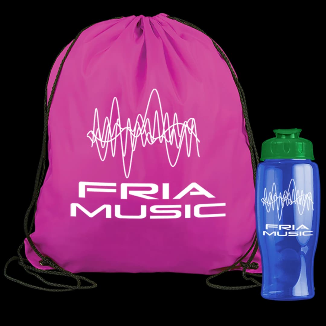 Graduate Drawstring Backpack with 27 oz. Bottle
