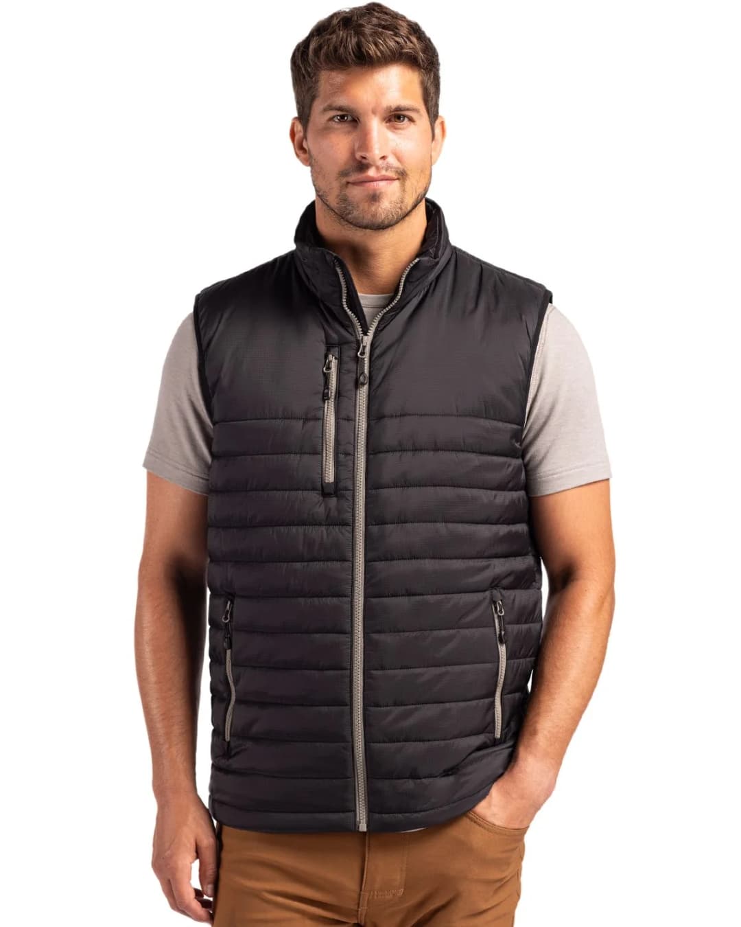 Clique Valhalla Recycled Insulated Puffer Mens Full Zip Jacket