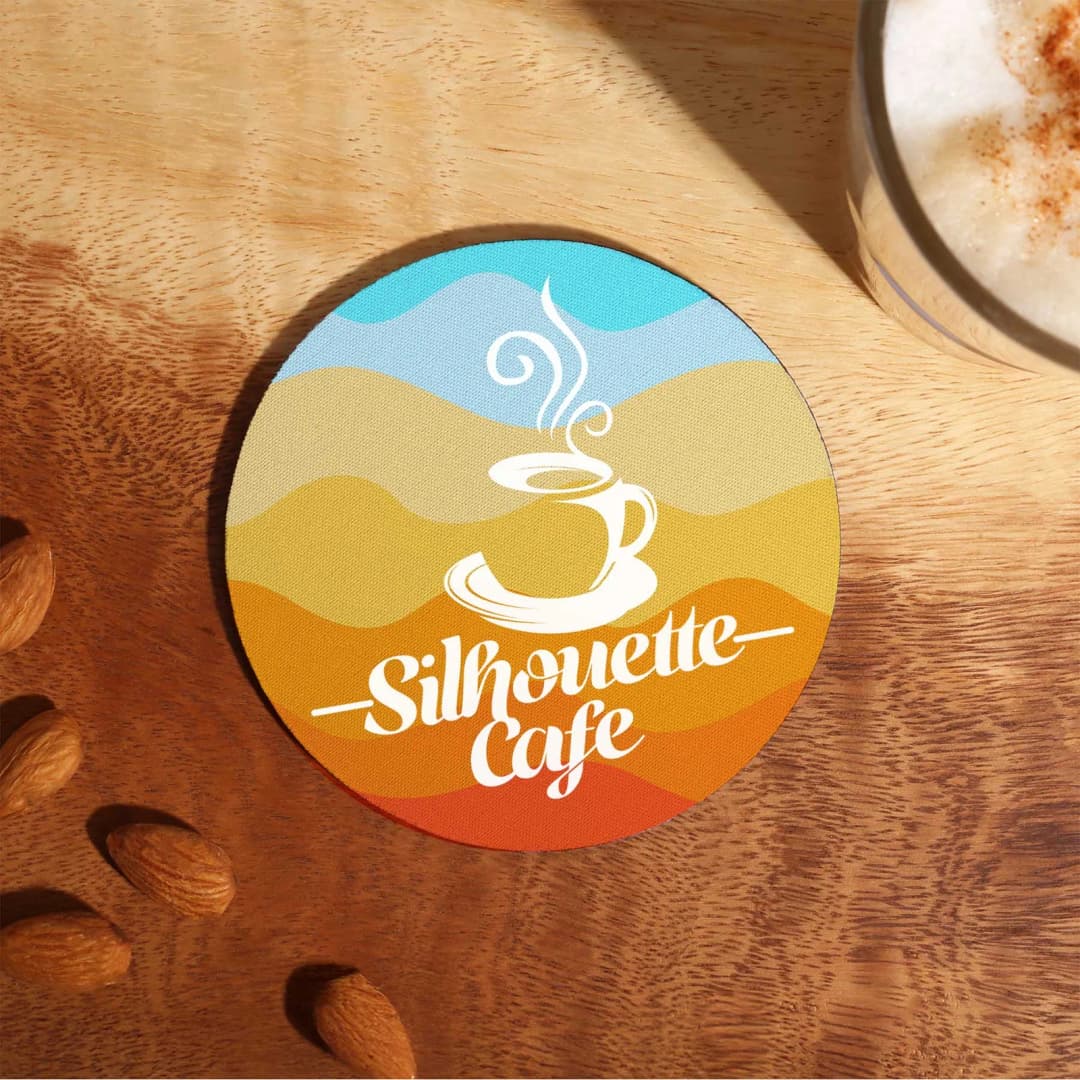 reGen Recycled Polyester Round Dye Sub Coaster