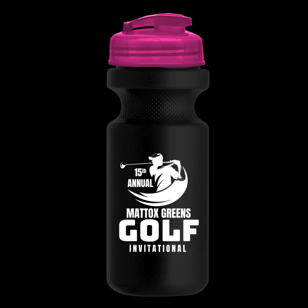 Recycled Bike Bottle with Flip-Top Lid - 22 oz.