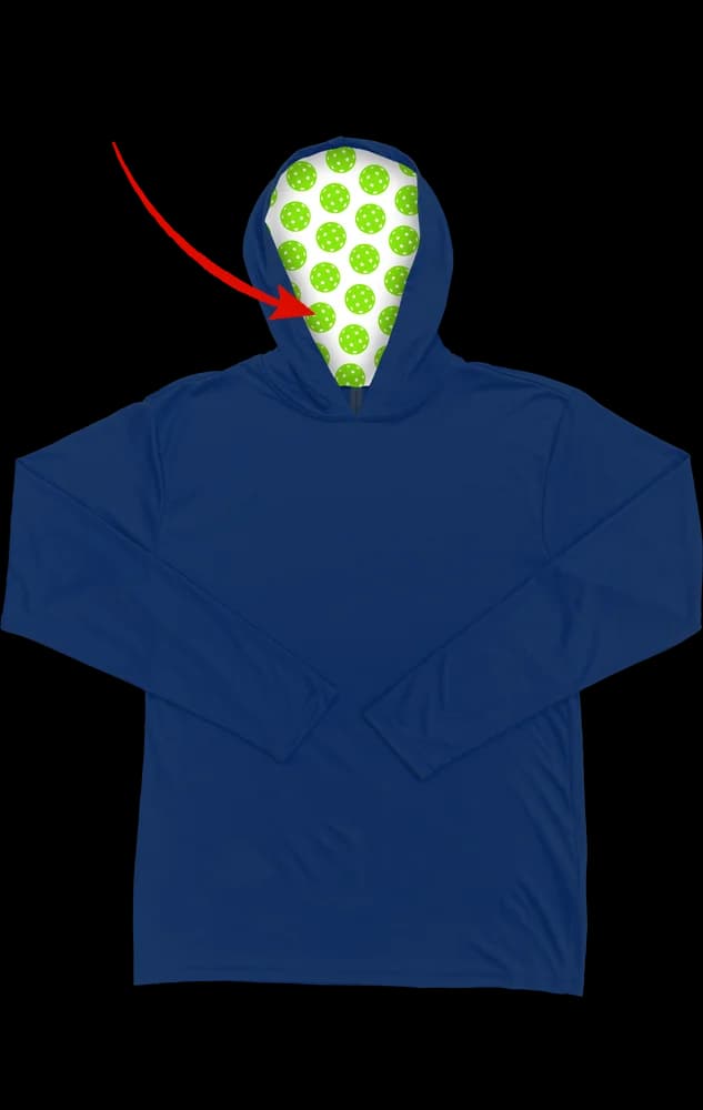 Blue Generation Your Logo Here Adult Long Sleeve Hooded Tee