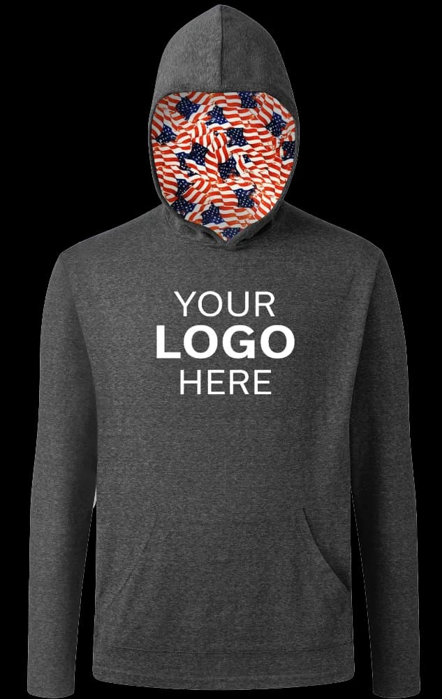 Blue Generation Americana Adult Triblend Pullover Hoodie