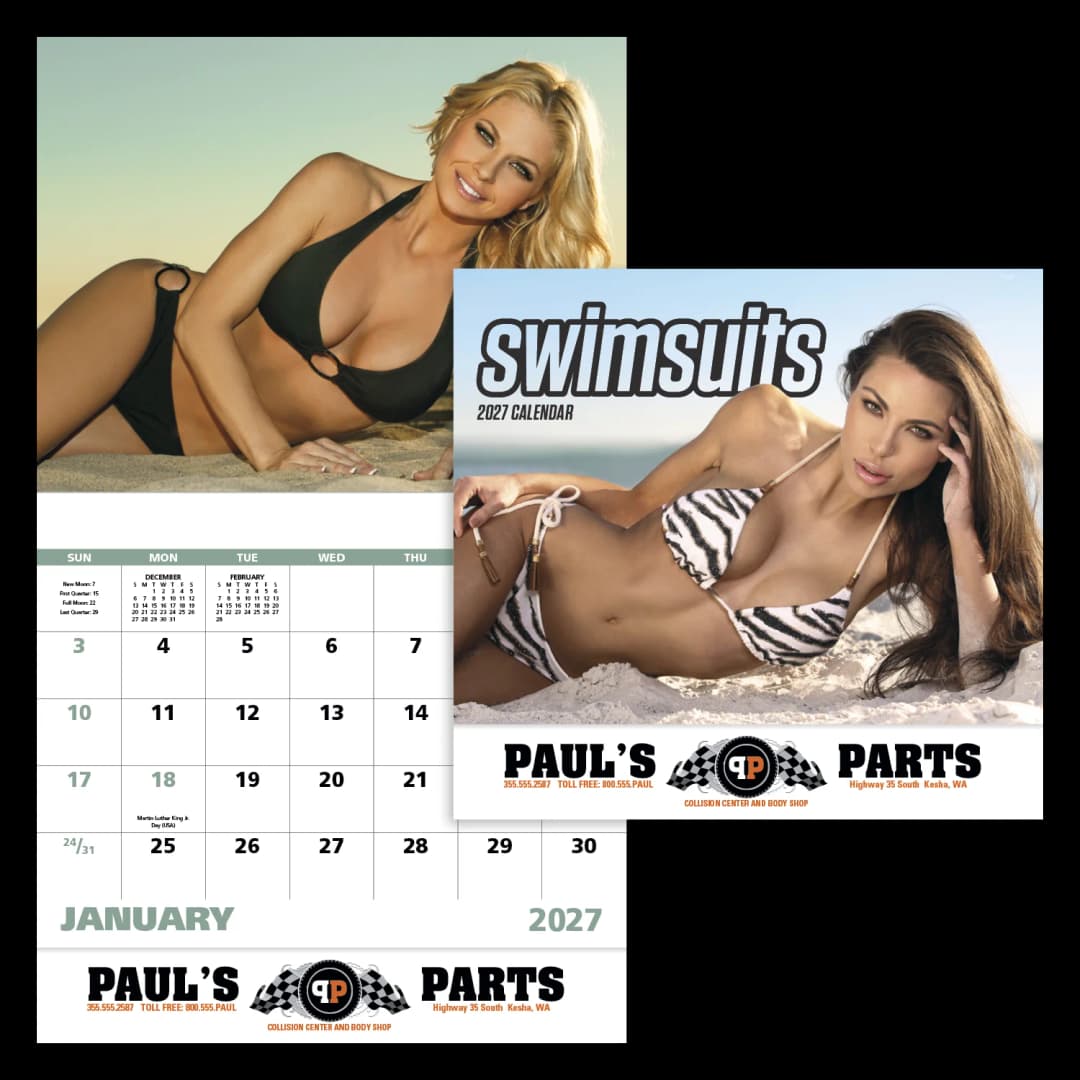 Swimsuits - Stapled Calendar