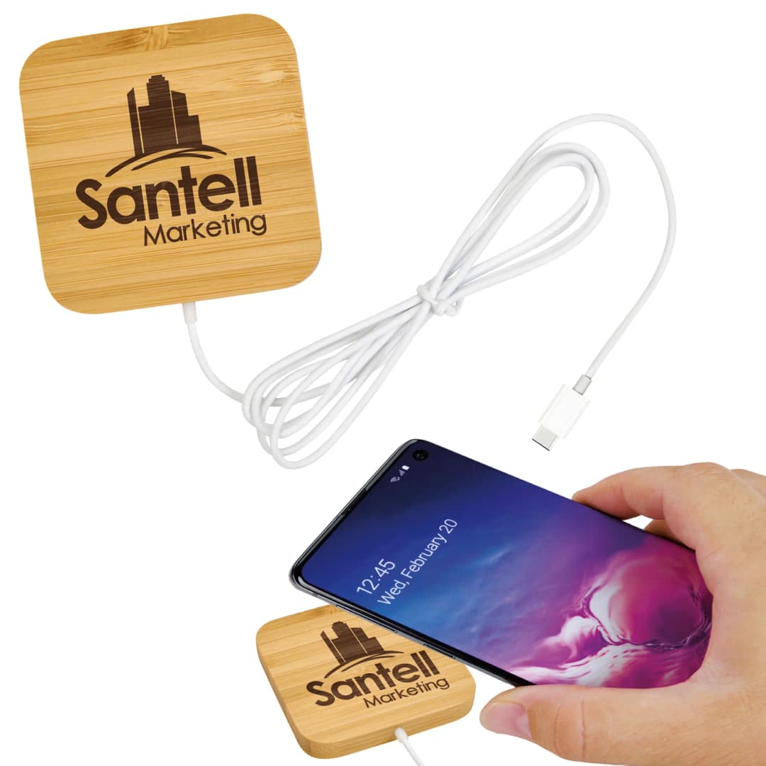 Bamboo Magnet-Hold 15W Wireless Charger