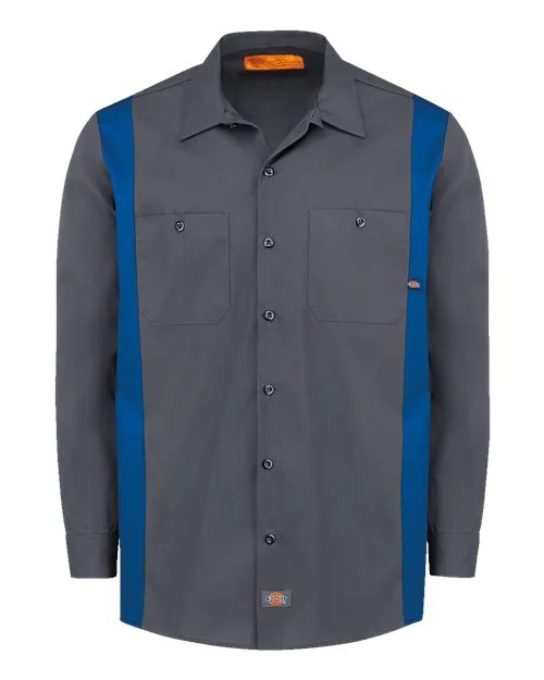 Dickies Men's Tall Industrial Colorblocked Long Sleeve Shirt