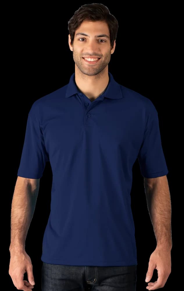 Blue Generation Men's Snag Resistant Wicking Short-Sleeve Polo