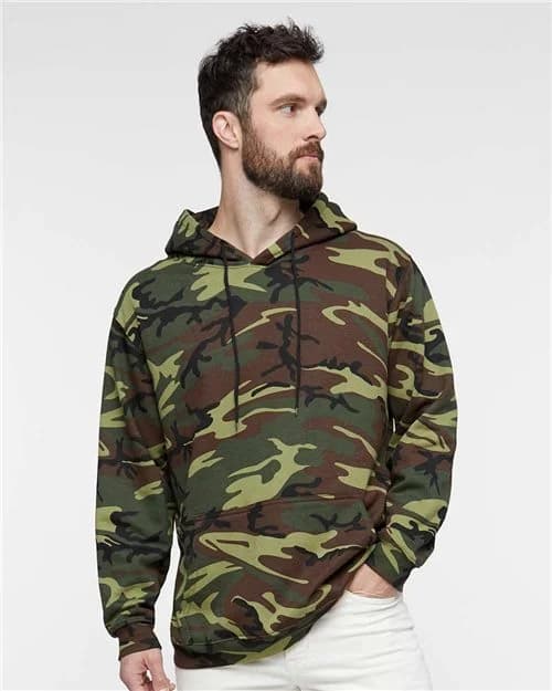Code Five Unisex Camo Fleece Hoodie Sweatshirt