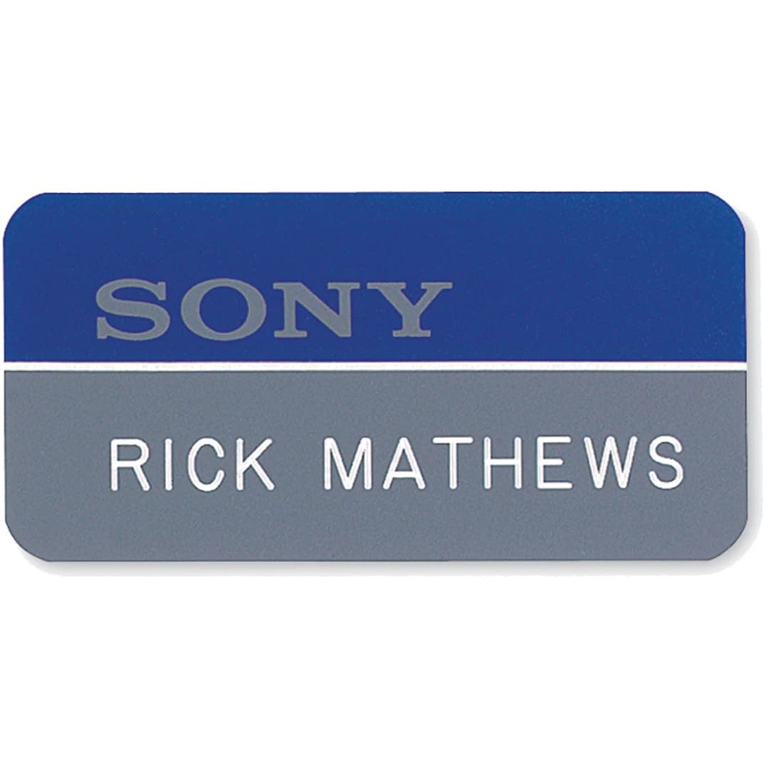 Chicago Plastic Name Badge (Custom sized between 6 and 9 sq. in.)