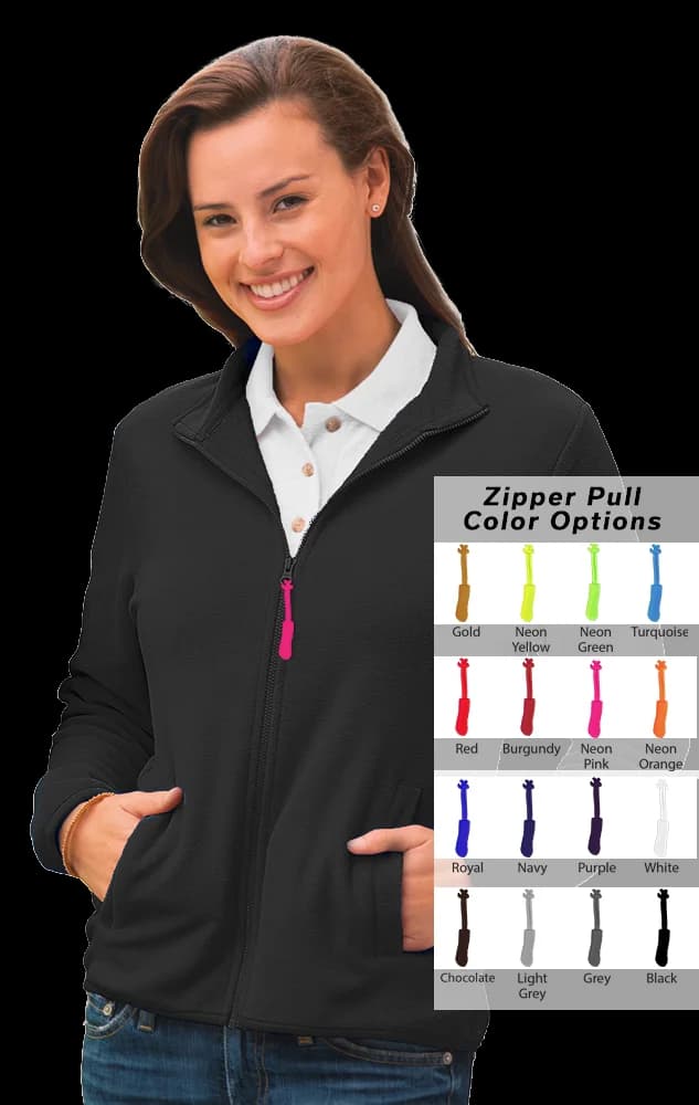 Blue Generation Ladies' Custom Zipper Pull Polar Fleece Jacket