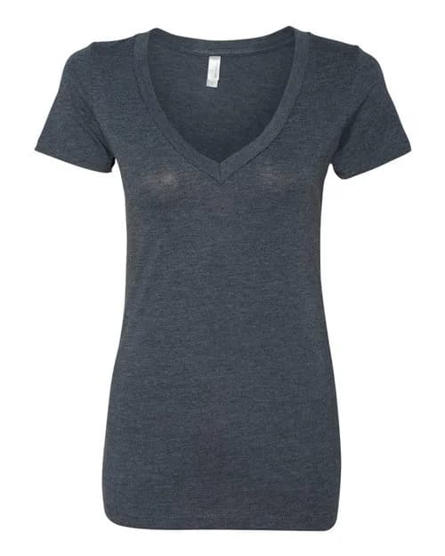 Next Level Women’s Triblend Deep V-Neck T-Shirt