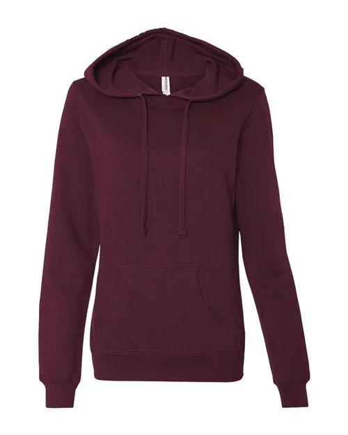 Independent Trading Co. Women's Junior Fit Heavenly Fleece Lightweight Hooded Sweatshirt