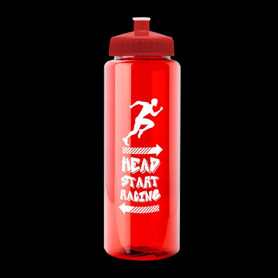 Slim Fit RPET Bottle with Push-Pull Lid - 32 oz.