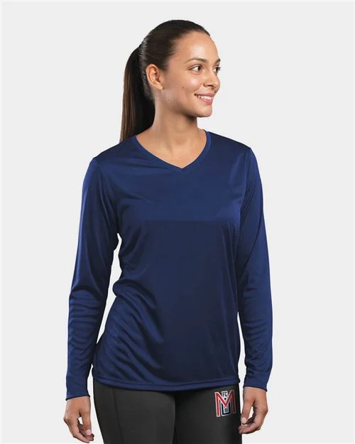 Holloway Women's Momentum Long Sleeve V-Neck T-Shirt