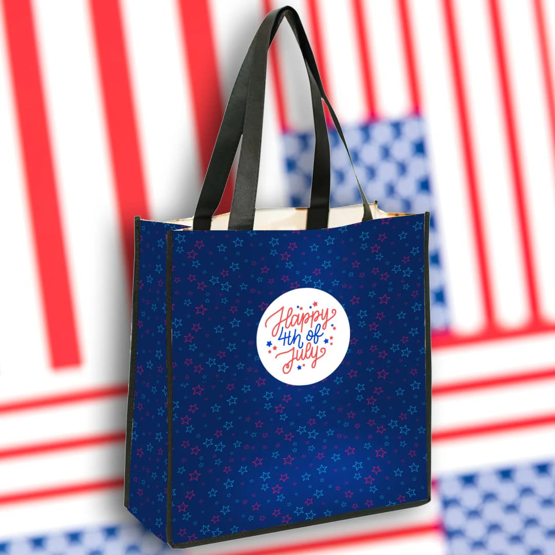 Laminated Non Woven Polypropylene Tote: 13" W X 13" H X 5" D