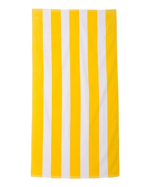 Carmel Towel Company Cabana Stripe Velour Beach Towel