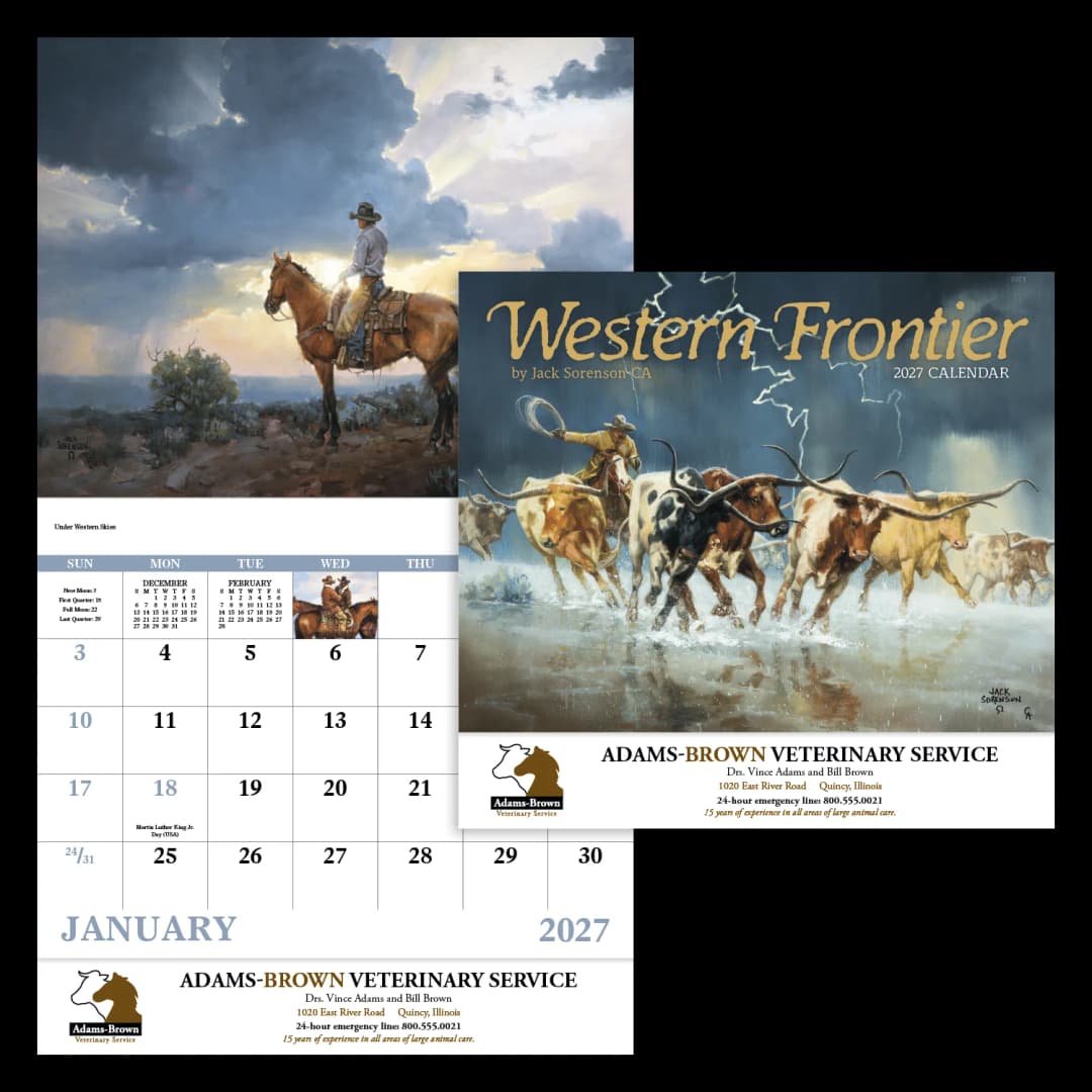 Western Frontier - Stapled Calendar