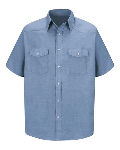 Red Kap Men's Tall Deluxe Western Style Short Sleeve Shirt